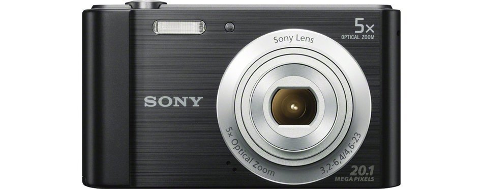 Sony DSCW800 Compact Digital Camera - Black (20.1 MP, 5x Optical Zoom) N6