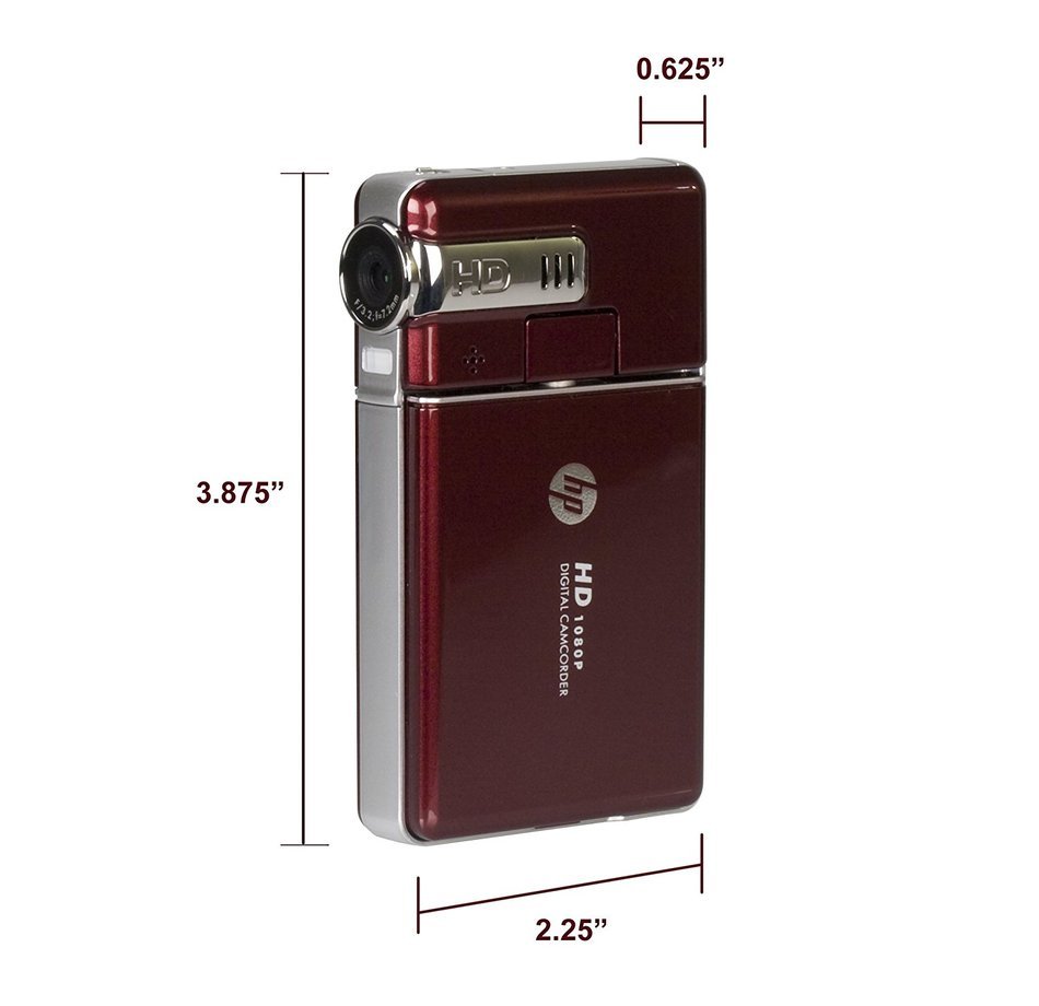 HP V5040u 1080p Digital Camcorder (Merlot) (Discontinued by Manufacturer) N5