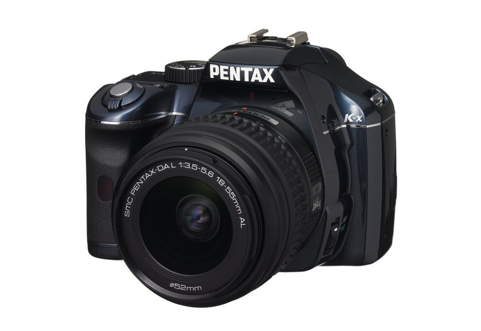 Pentax K-x 12.4MP Digital SLR with 2.7 inch LCD and 18-55mm f/3.5-5.6 AL Lens (Navy)