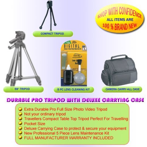 TRIPOD & CASE FOR NIKON SLR CAMERA COOLPIX D50 D70 D100
