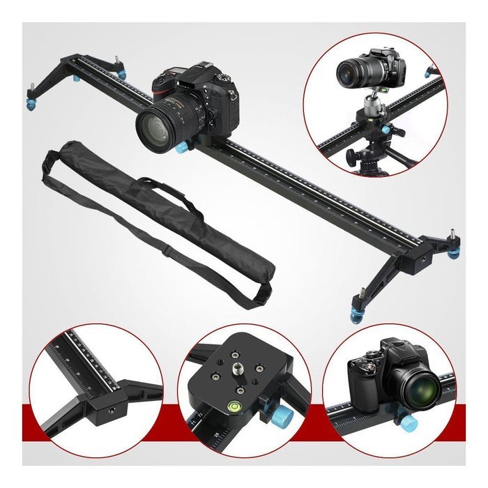 32" 80cm DSLR Camera Track Dolly Slider Video Stabilization Rail System N2