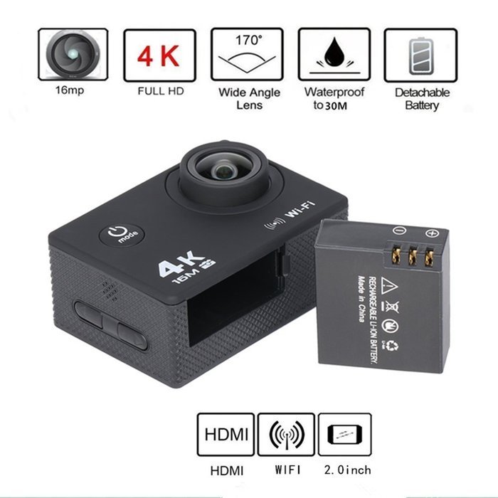ZD App Wifi Sport Camera For Diving,Skiing,Cycling Camcorders HD1080P