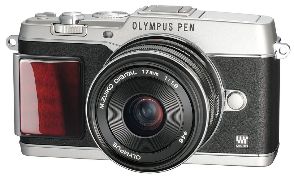 OLYMPUS mirror interchangeable lens PEN E-P5 17mm F1.8 Lens Kit (view finder VF-4 set) Silver Premium model E-P5...