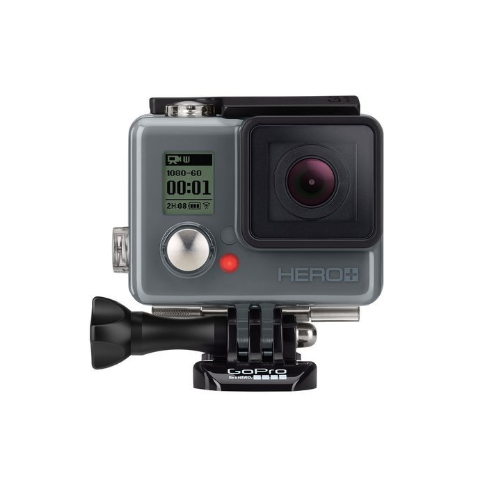 GoPro HERO+ Action Camcorder (Built-in Wi-Fi and Bluetooth Enabled, 1080p Movie, 8MP Photo, Waterproof to 131&rsquo;) N4