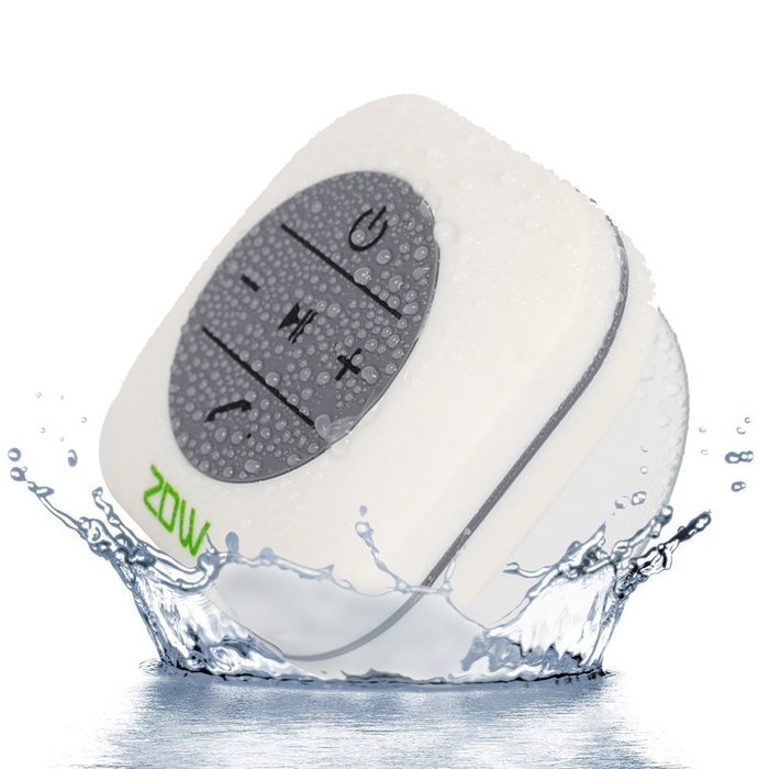 ZDW Wireless Bluetooth 3.0 Waterproof Outdoor & Shower Speaker with 3W Speaker/Suction Cup/Mic/Hands-Free Speakerphone... N2