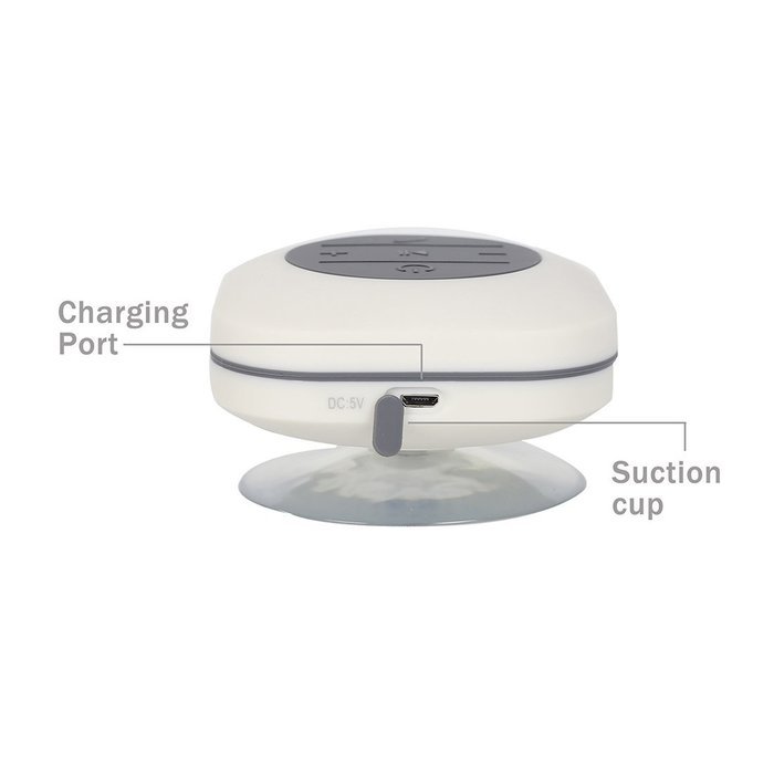 ZDW Wireless Bluetooth 3.0 Waterproof Outdoor & Shower Speaker with 3W Speaker/Suction Cup/Mic/Hands-Free Speakerphone... N3
