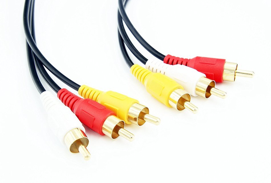 50FT/15M RCA M/Mx3 Audio/Video Cable Gold Plated - Audio Video RCA Stereo Cable 50FT N3