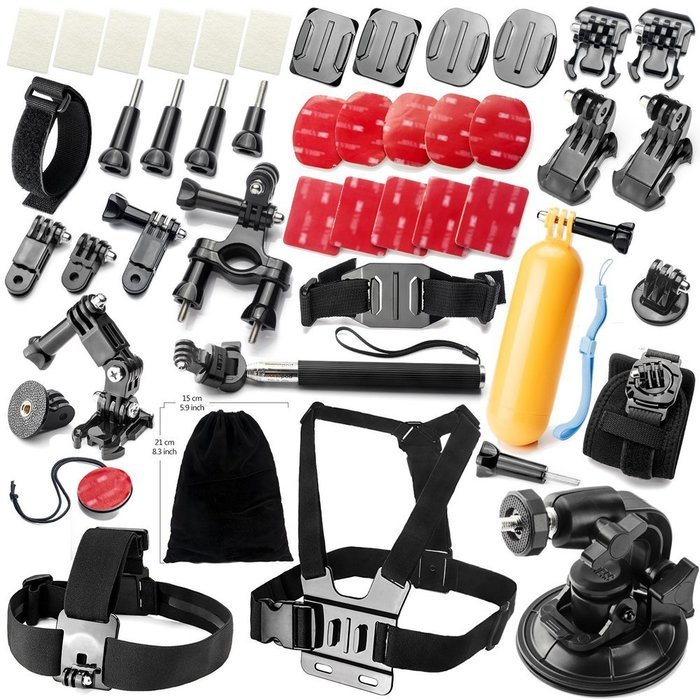 YFY 39-In-1 Basic Outdoor Sports Accessories Kit for GoPro Hero Cameras