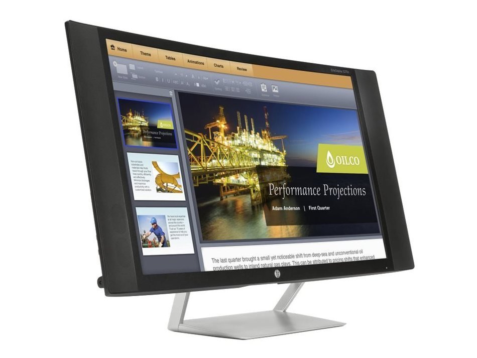 HP K1M38A8#ABA EliteDisplay S270c 27'' LCD Monitor, Black/Silver N2