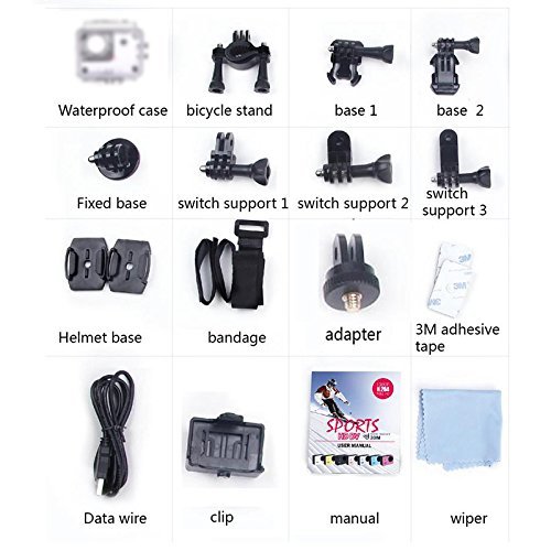 QUMOX @ SJ4000 Silver Action Sport Cam Camera Waterproof Full HD 1080p 720p Video Photo bike helmetcam water sport N2