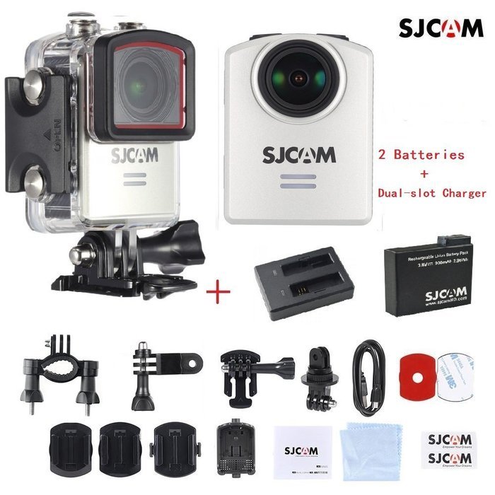 SJCAM M20 Silver Sports Action Camera 4K 24fps 1080P 60fps Full HD Novatek NTK96660 16MP 166&deg;Wide Angle Waterproof...
