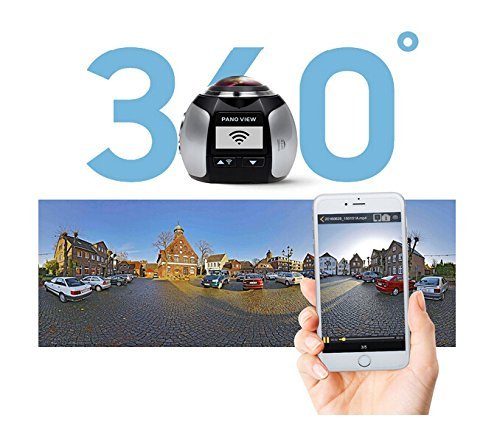 Wireless VR Action Waterproof Outdoor Sports DV Player 16MP 3D WiFi 4K 360 Panoramic Camera 4K HD 30fps Waterproof... N3