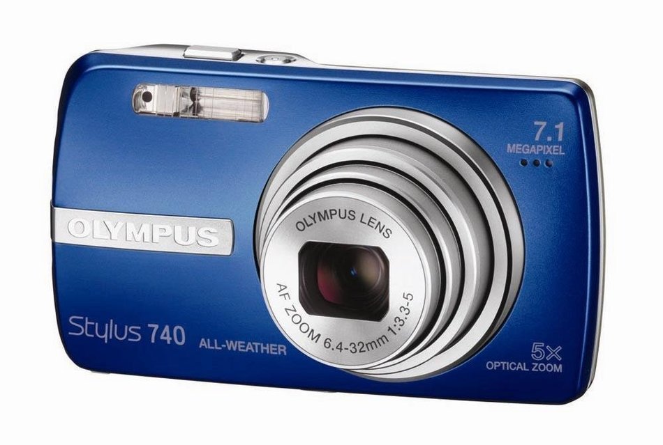 Olympus Stylus 740 7.1MP Digital Camera with Digital Image Stabilized 5x Optical Zoom (Silver) N3