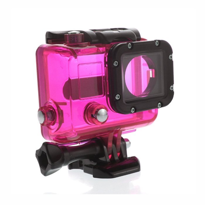 Carry360 Skeleton Protective Housing for Gopro hero 3(without Lens/without cable) Open Side for FPV(color pink)