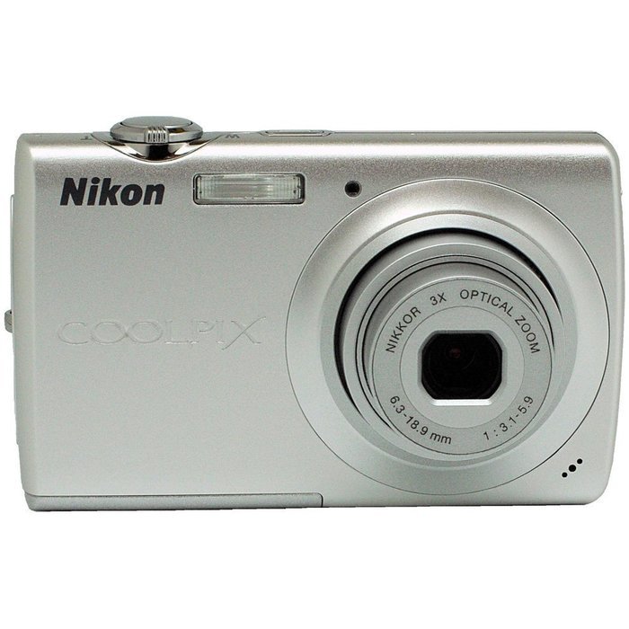 Nikon Coolpix S203SL 10MP Digital Camera with 3x Optical Zoom - Silver