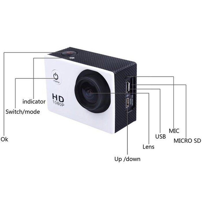 SJ4000 Novatek 1080P 30fps 12 Mega Pixels H.264 1.5 Inch 170&iexcl;&atilde;Wide Angle Lens Outdoor Waterproof Sports Home Security... N3