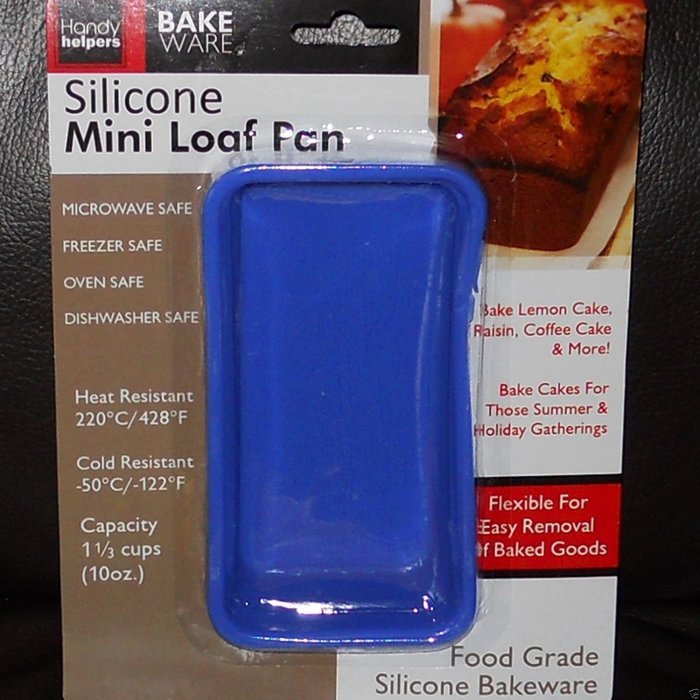 Handy Helpers Food Grade Silicone Bakeware Mini Loaf Pan Baking Mold N3