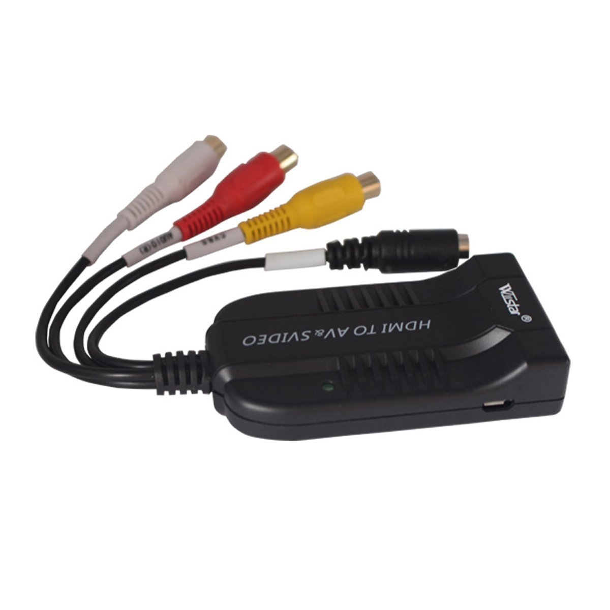 Wiistar HDMI to AV CVBS S-video Converter Adapter Composite R L Audio ...