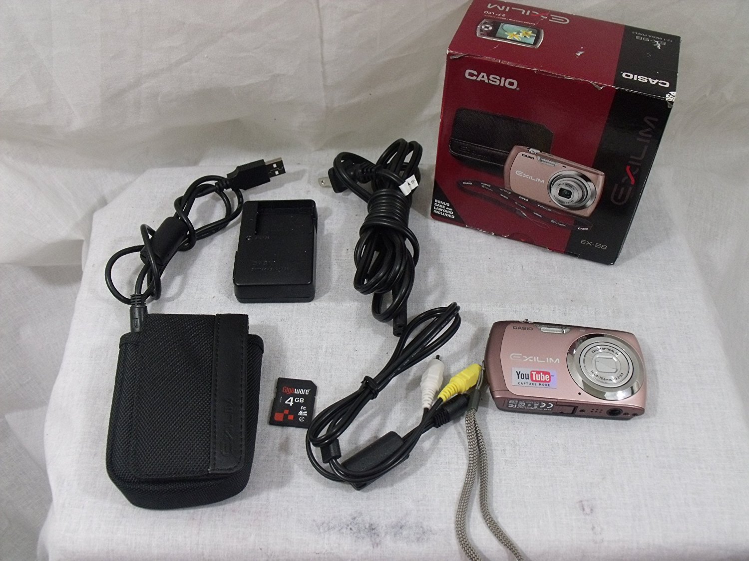 Casio Exilim EXS8 12.1 Megapixel Compact Camera Pink. EXILIM EXS8