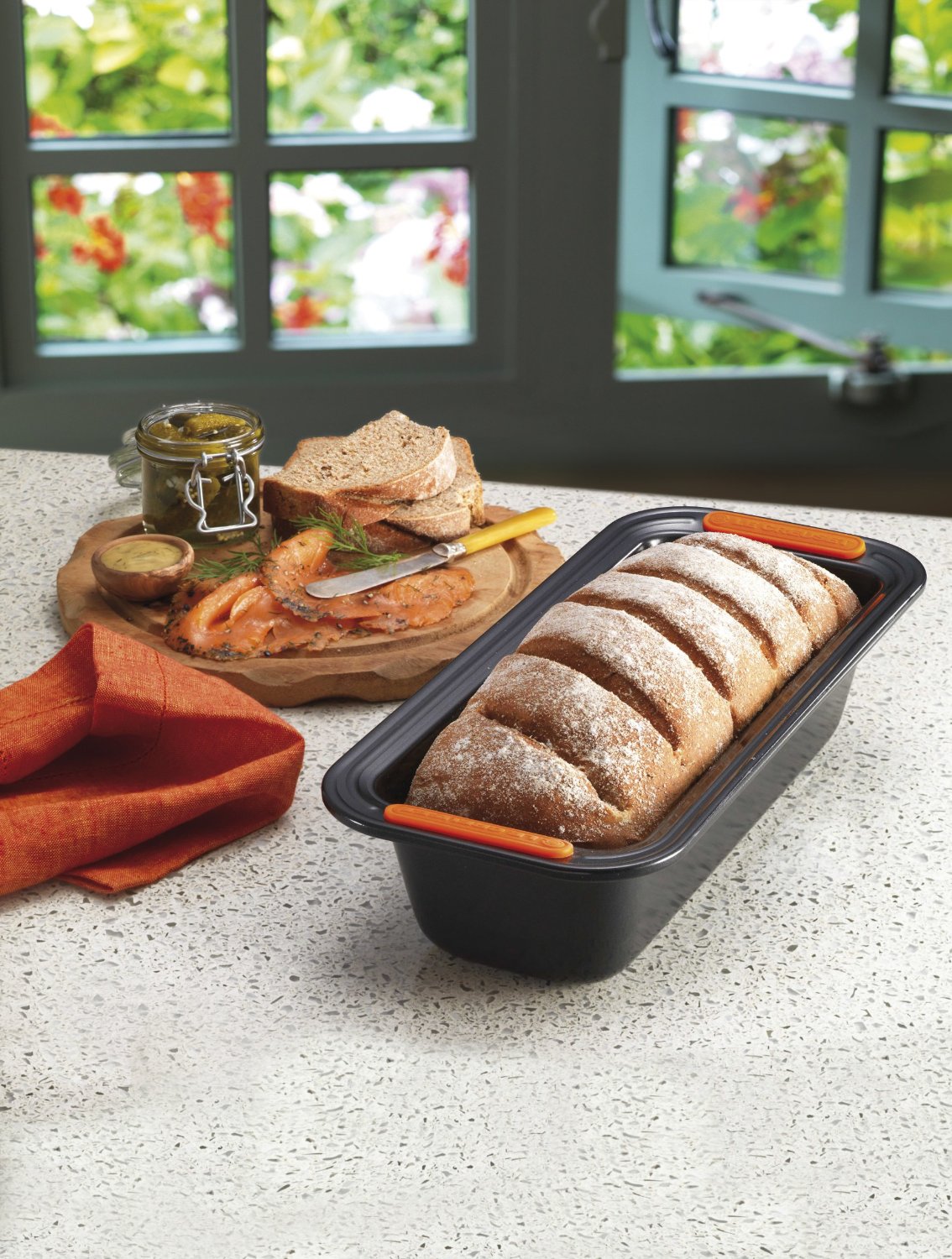 Le Creuset Toughened NonStick Bakeware 2 lb Loaf Tin N6 free image