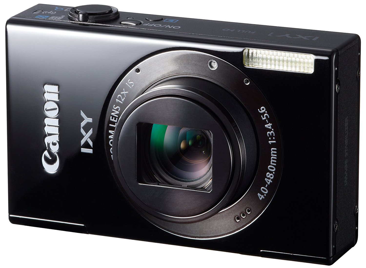 Canon Digital Camera IXY 1 (Black) 12x Optical Zoom Wi-Fi IXY1(BK ...