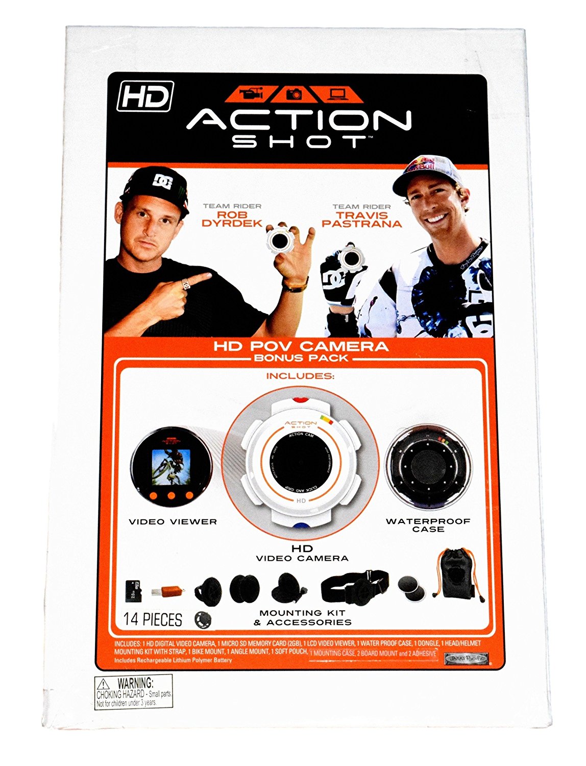 Action Shot HD POV Camera Bonus Pack (Includes HD Video Camera, Viewer ...