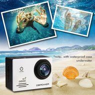 DBPOWER EX5000 14MP 1080P FHD Waterproof WIFI Action Camera Bundle with Accessories (17 Items) (White) N4