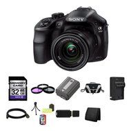 Sony A3000, ILCE-3000K, ILCE-3000KB, 20. 1MP Interchangeable Lens Camera with 18-55mm Zoom Lens (Black) 32GB Package 3