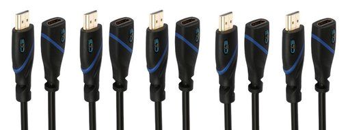 High Speed HDMI Cable With Ethernet - 3 Feet, CL3 Certified - Supports 3D and Audio Return Channel, 10-Pack N18