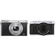 Fujifilm XQ2 Silver with X-E2 Silver XF18-55 Lens Kit