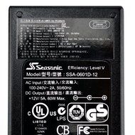 Genuine Seasonic SSA-0601D-12 12V 5A 60W Power LCD Monitor AC Adapter A1W replaces SSA-0501A... N4