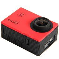 Generic Pangu 1080P 1.5 Inch 12MP 170 Degree Full HD Micro USB 2.0 Wifi SJ4000 Sports DV Camera (Red)