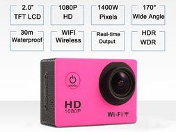 CXTX WIFI Wireless Mini 1080P HD 30-Meter Waterproof Sports DV Full 2.0" LCD 170&deg; Wide Angle Lens Video outdoor... N24