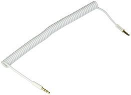 Monoprice 109564 Coiled 3-Feet 3.5mm Male to 3.5mm Male Stereo Audio Cable, Black