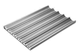 FocusFoodService 905005 5 Pocket Focus Baguette-French Bread Pan - Pack of 6