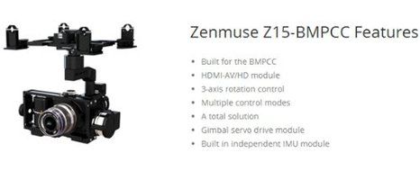 DJI Zenmuse Z15-BMPCC Professional 3 Axis Brushless Gimbal N3