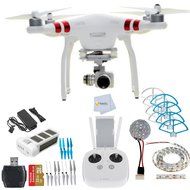 DJI Phantom 3 Standard Quadcopter Drone with 2.7K HD Video Camera Bundle Includes: 4x Ultimaxx White Propellers...