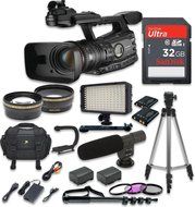 Canon XF305 HD Professional Camcorder MPEG-2 4:2:2 50Mbps Codec with Sandisk 32GB High Speed Memory Card + Accessory...