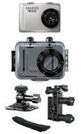 Sharper Image SVC555BL 720P Action Cam with Waterproof Case, Includes Bike and Helmet Mount (Blue) N6