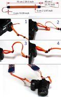 InTePro padded Lucky Elephants camera strap. Ethnic camera strap. Dark purple DSLR / SLR Camera Strap with Indian... N4