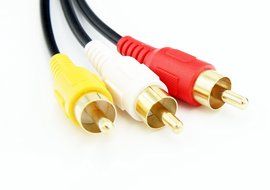 30FT/10M RCA M/Mx3 Audio/Video Cable Gold Plated - Audio Video RCA Stereo Cable 30FT N3