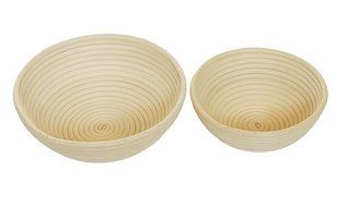 Babyfoxy 10 Inch and 7 Inch 2 Sets of Round Brotform Banneton Proofing Baskets Bread Bowls for Baking Dough with... N2