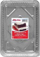 Set of 16 Jiffy Foil Disposable Aluminum 12" x 8" Rectangular Cake Pans (16) N3