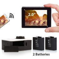 DBPOWER EX5000 14MP 1080P FHD Waterproof WIFI Action Camera Bundle with Accessories (17 Items) (White) N5