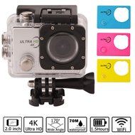 Action Camera 4K HD 1080P Waterproof Sport DV with 3 Color Panel (Silver) N8