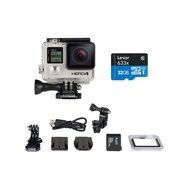 GoPro HERO4 BLACK Moto Bundle with Memory Card