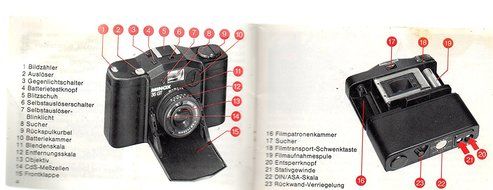 MINOX 35 GT, and Matching Flash, Vintage 1981 German "miniature" camera &amp; flash