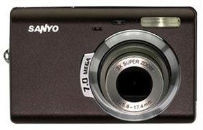 Sanyo VPC-T700T 7MP Digital Camera Cafe Brown