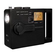 Magnasonic Multi-Function Hand Crank Emergency Radio, Dynamo Charging, AM/FM/Weather Alert, Ultra Bright LED Flashlight... N4