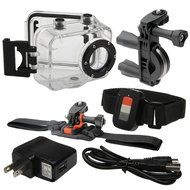 Vivitar DVR786HD 1080p HD Waterproof Action Video Camera Camcorder (Red) with Remote, Helmet &amp; Bike Mounts N3